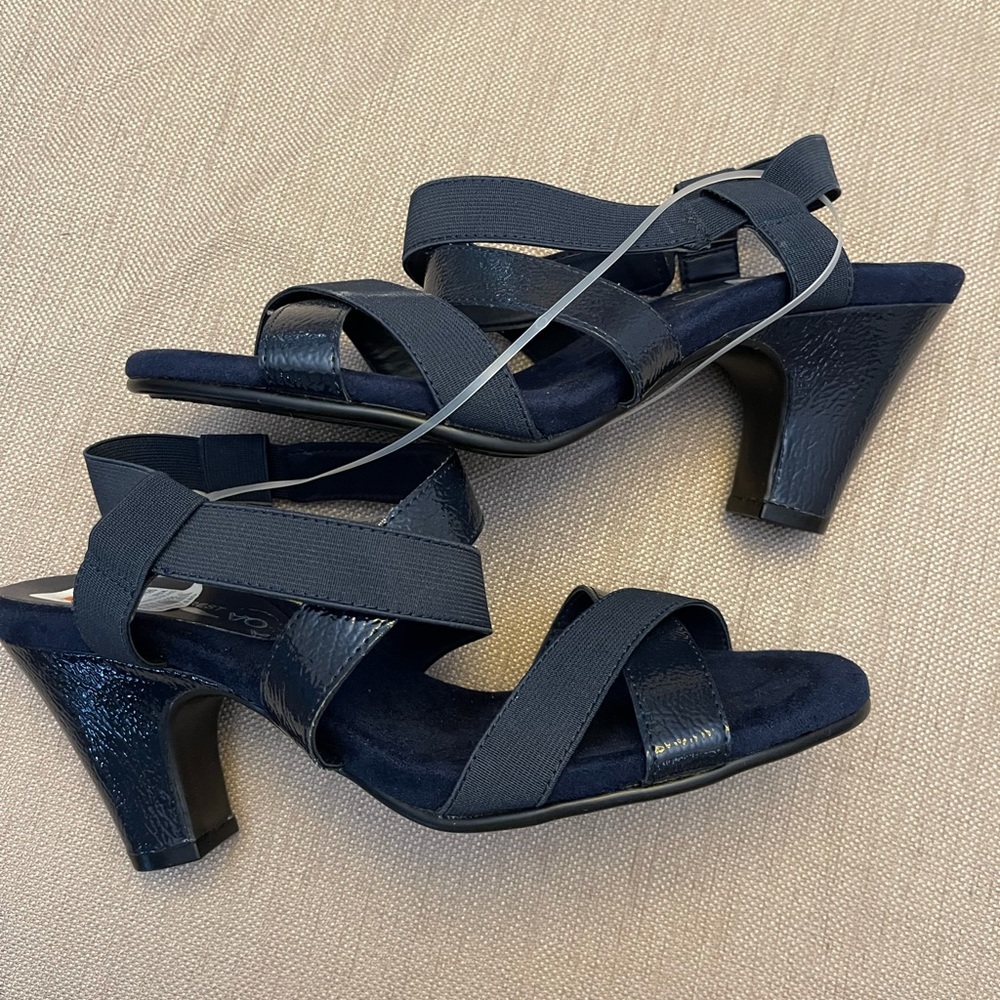 Navy blue women’s size 11 dress shoe